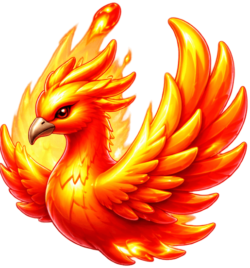 Golden phoenix celebration