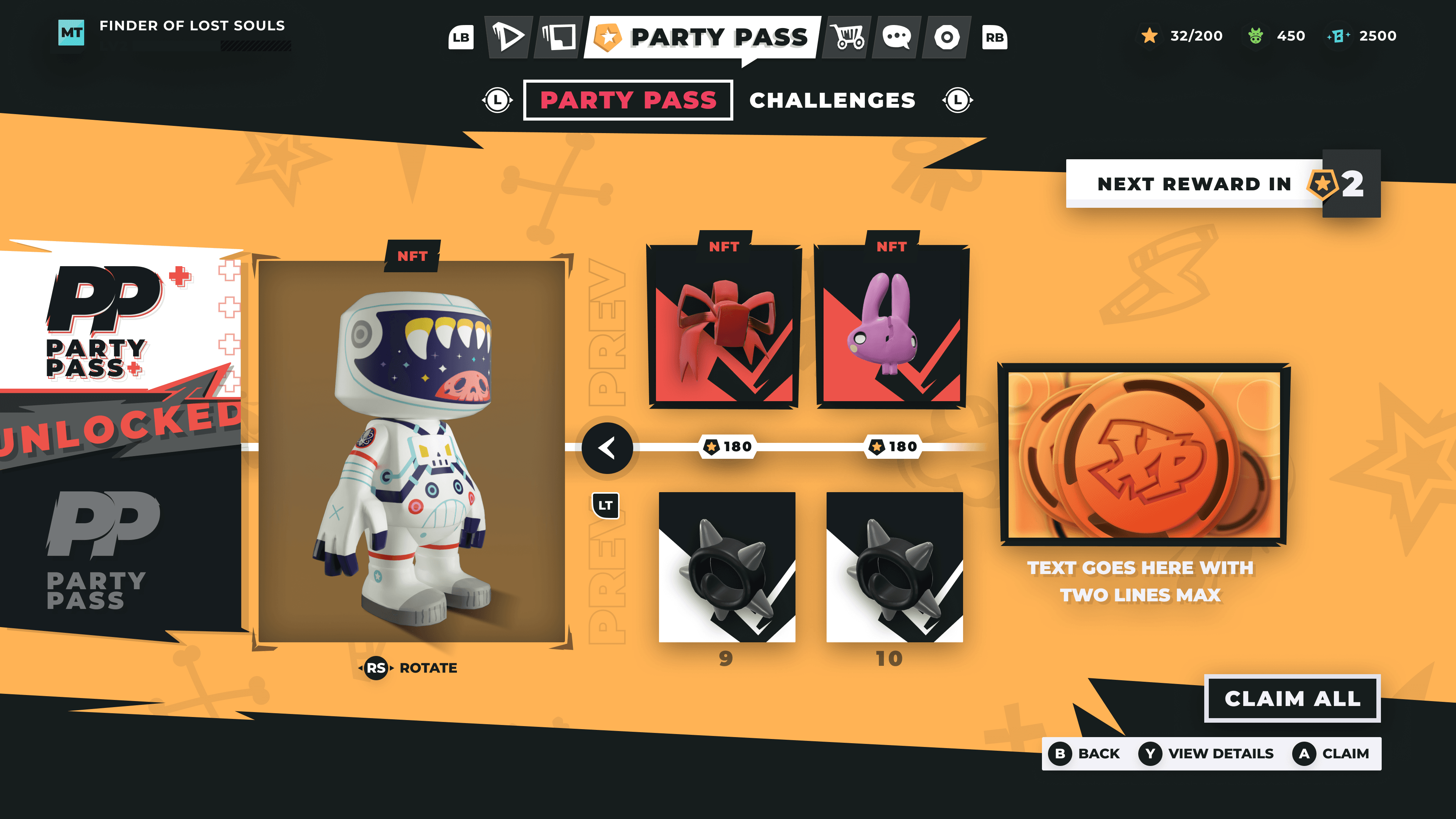 Mythical — Battle Pass / Party Pass, alternate frame