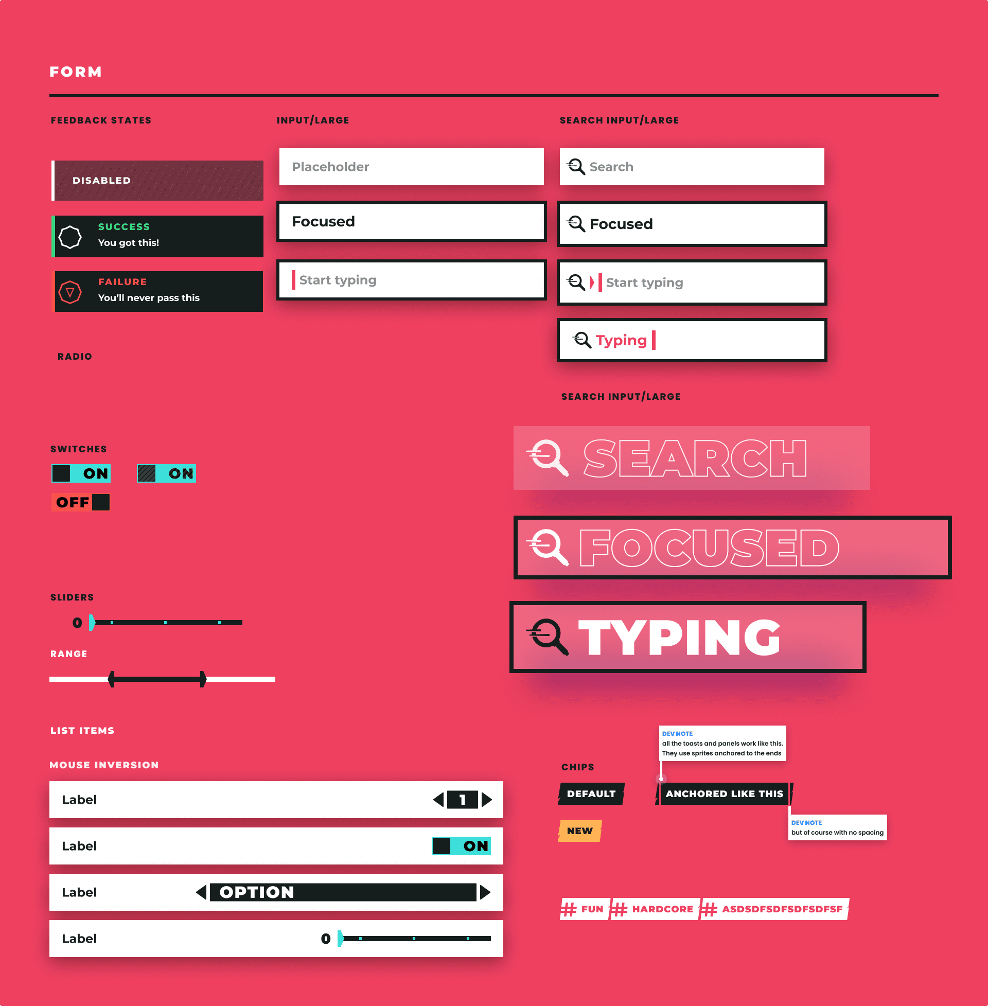 Mythical — UI forms